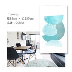 【受注生産】 のれん curve 幅85ｘ丈150cm