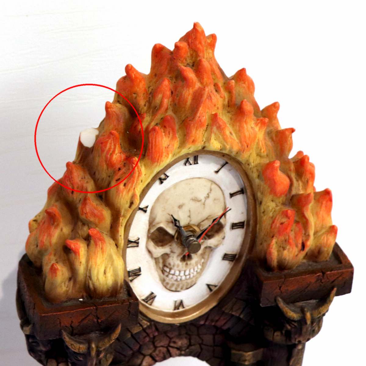ドクロ・髑髏・鏡・時計・砂時計・3点セット・No.200407-81・梱包