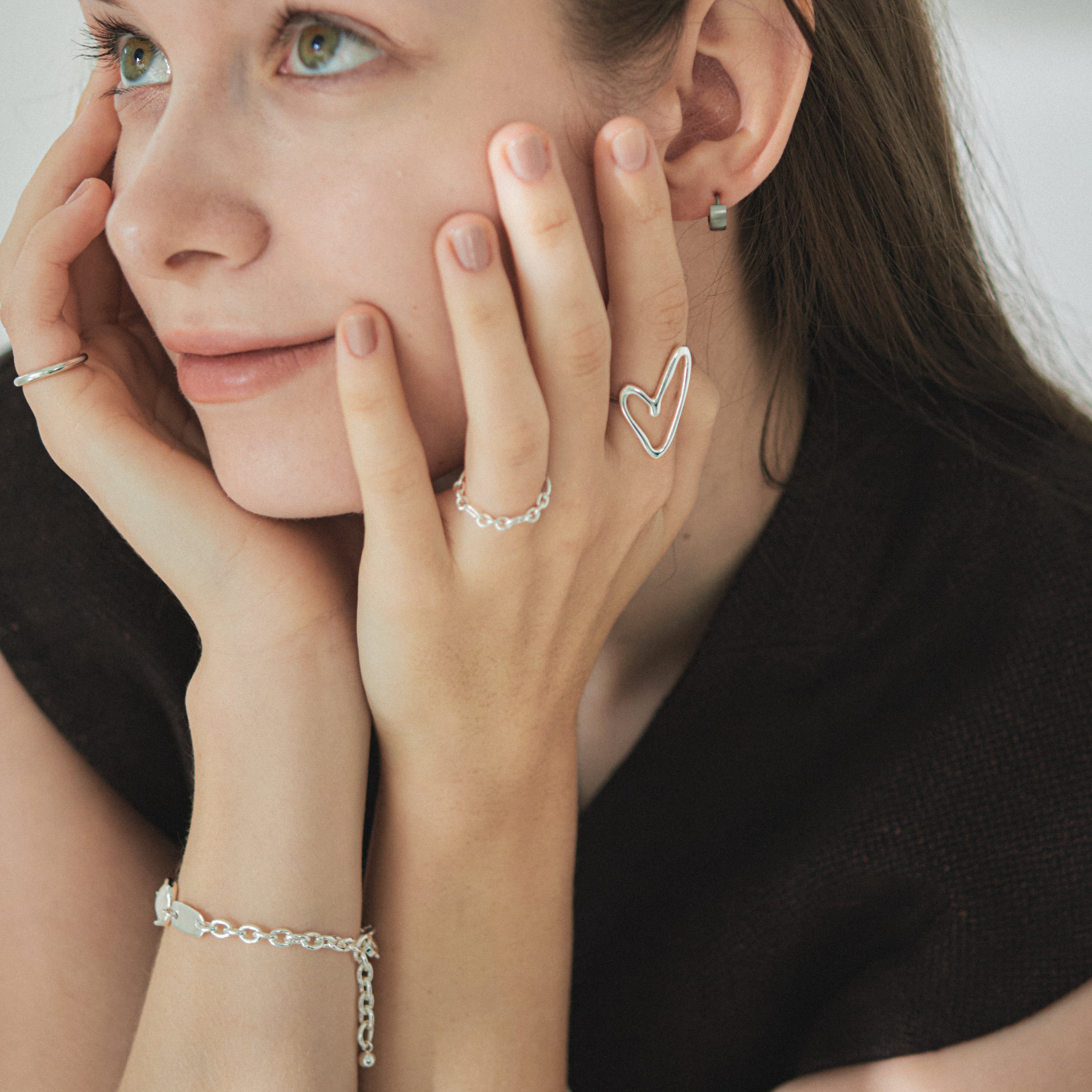 y♡ページ silver925 heart ring R229 | RIN. accessory ｜ステンレス・silver925