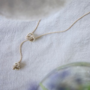 Fil et bijou　動くネックレス銀糸ワンノット２P／７０cm