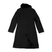 BURBERRY BLUE LABEL バーバリーブルーレーベル 襟ファー付き ウール コート サイズ 40 /チャコールグレー/三陽商会