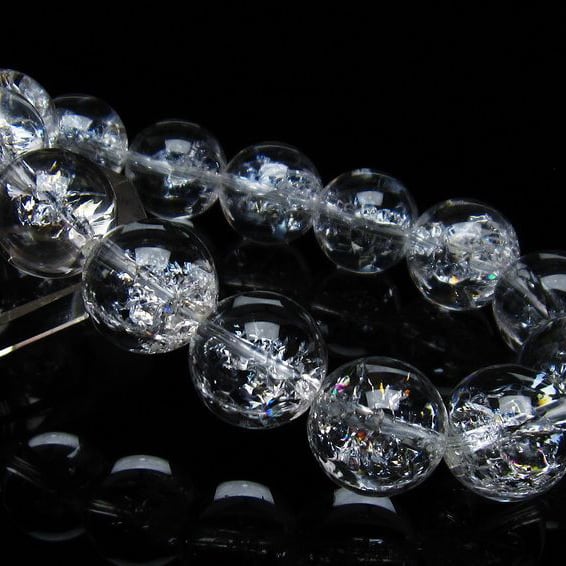 アイリスクォーツ 水晶 ブレスレット 16mm 一点物 おまかせ便 111-35472