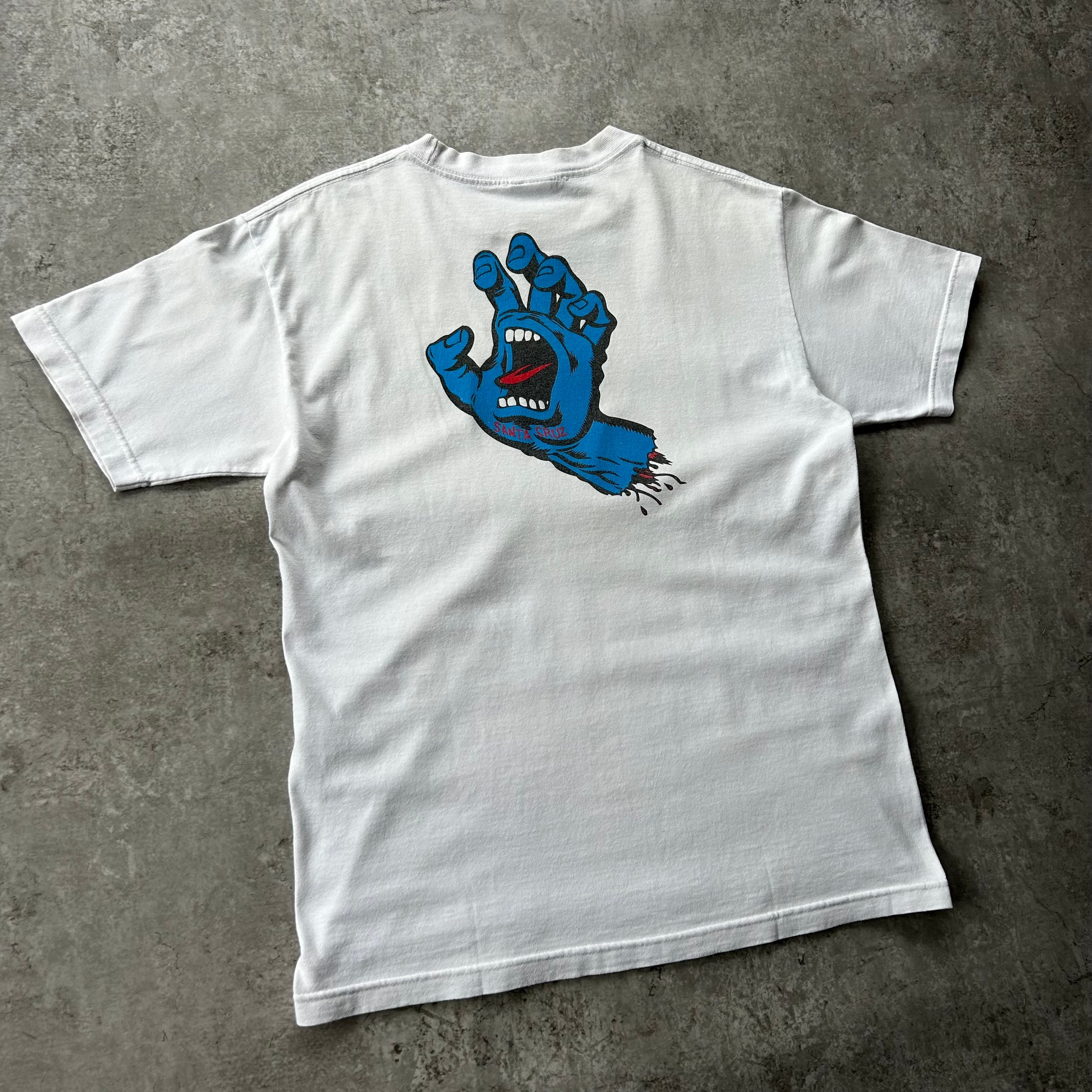 00s NHSタグ サンタクルーズ スクリーミングハンド Tシャツ 白 M 00s サンタクルーズ tシャツ NHSタグ ホワイト スクリーミングハンド