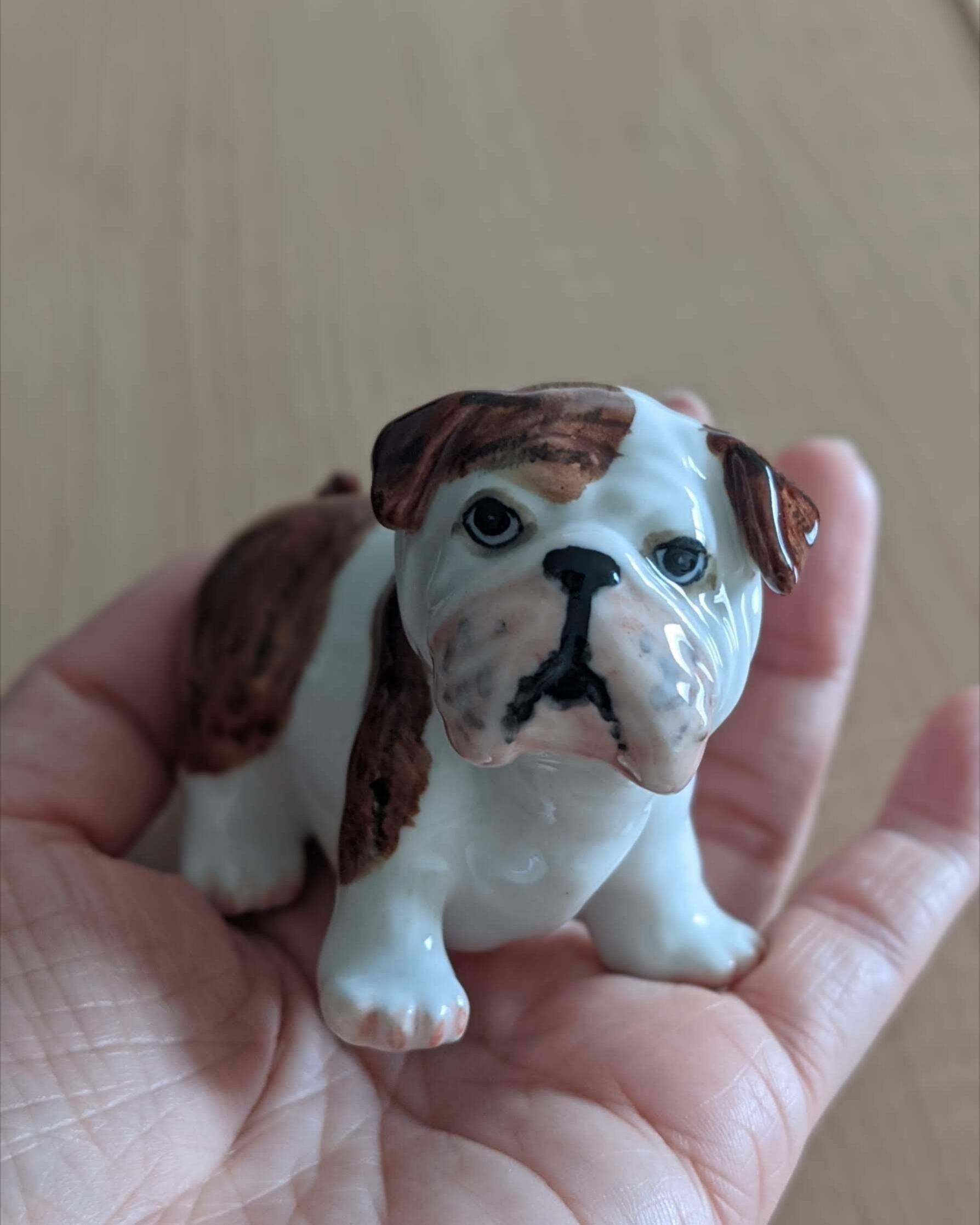 【ミニチュア陶器】Bulldog~stand~