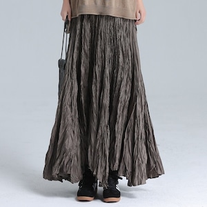 Crinkle Flare Skirt【TR3183】