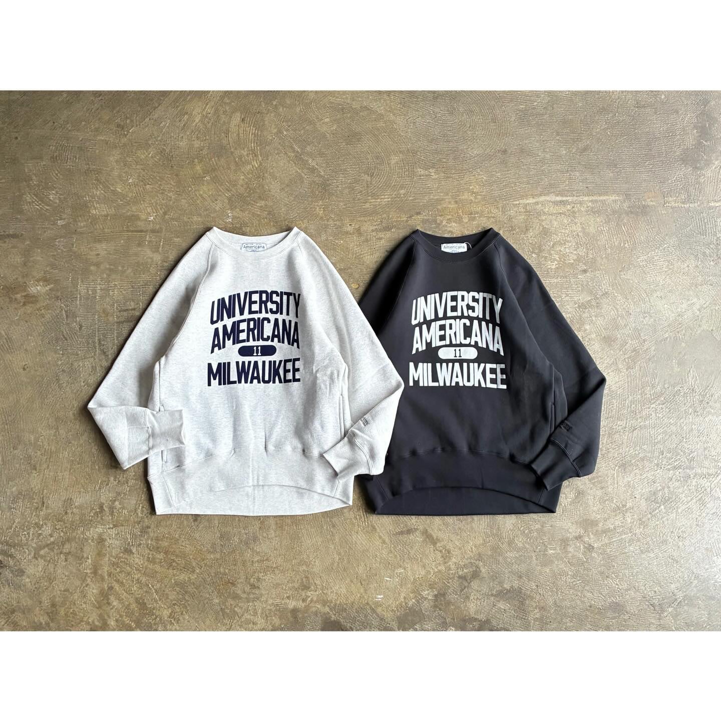 AMERICANA×MICA M.C.W バックプリント Vネック プルオーバー M.C.W 
