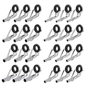 トップガイド ロッドガイド 8# 竿側 1.8~3.2mm ステンレス 釣り竿 穂先 8サイズ 24点セット