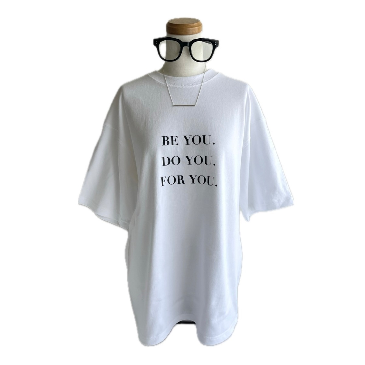 BE YOU / Over Size Tee / White | meong blue