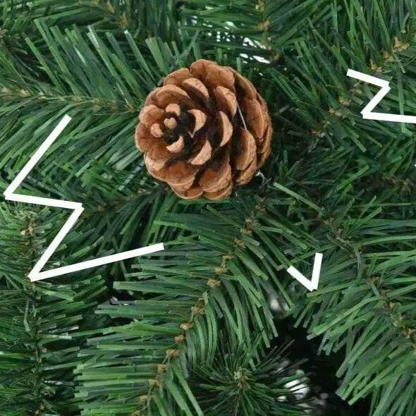 クリスマスツリー 大きめ 全長180cm 松ぼっくり おしゃれ かわいい