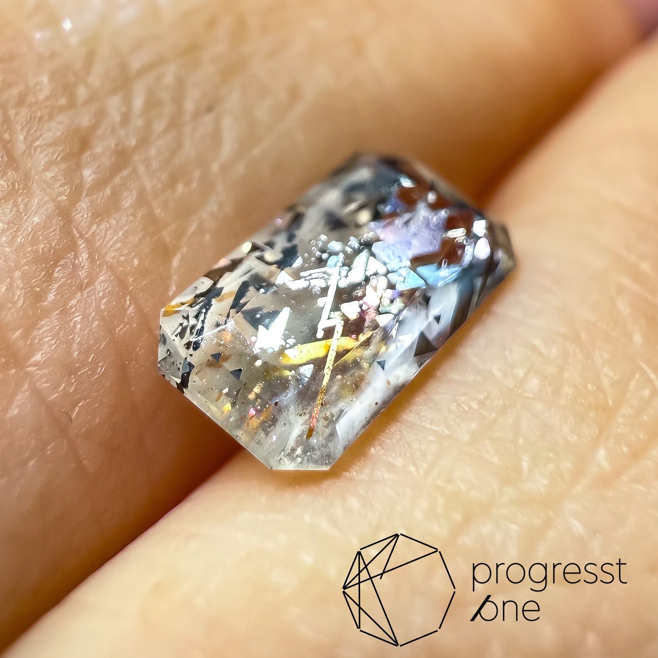 レインボーラティスサンストーン0.72ct | progresstone