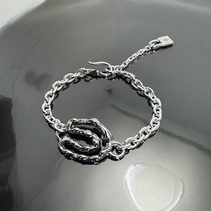 OPEN HORSESHOE CHAIN BRACELET / オープンホースシューブレスレット