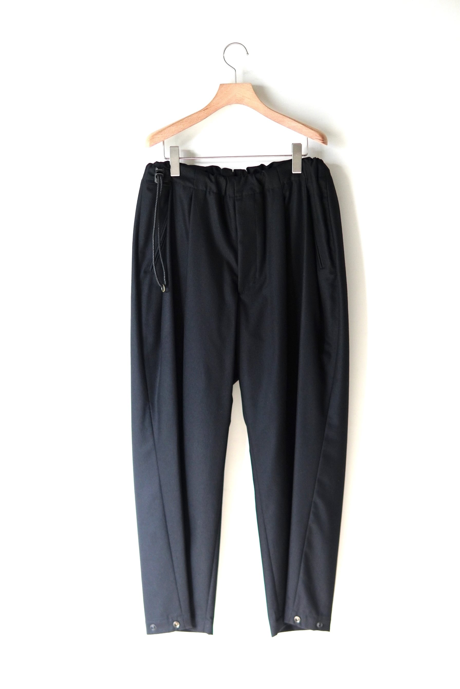 ANTHEM A / WOOL CASHMERE POPLIN MELTON NO-BRAINER PANTS