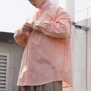 Cotton band collar shirt 0468