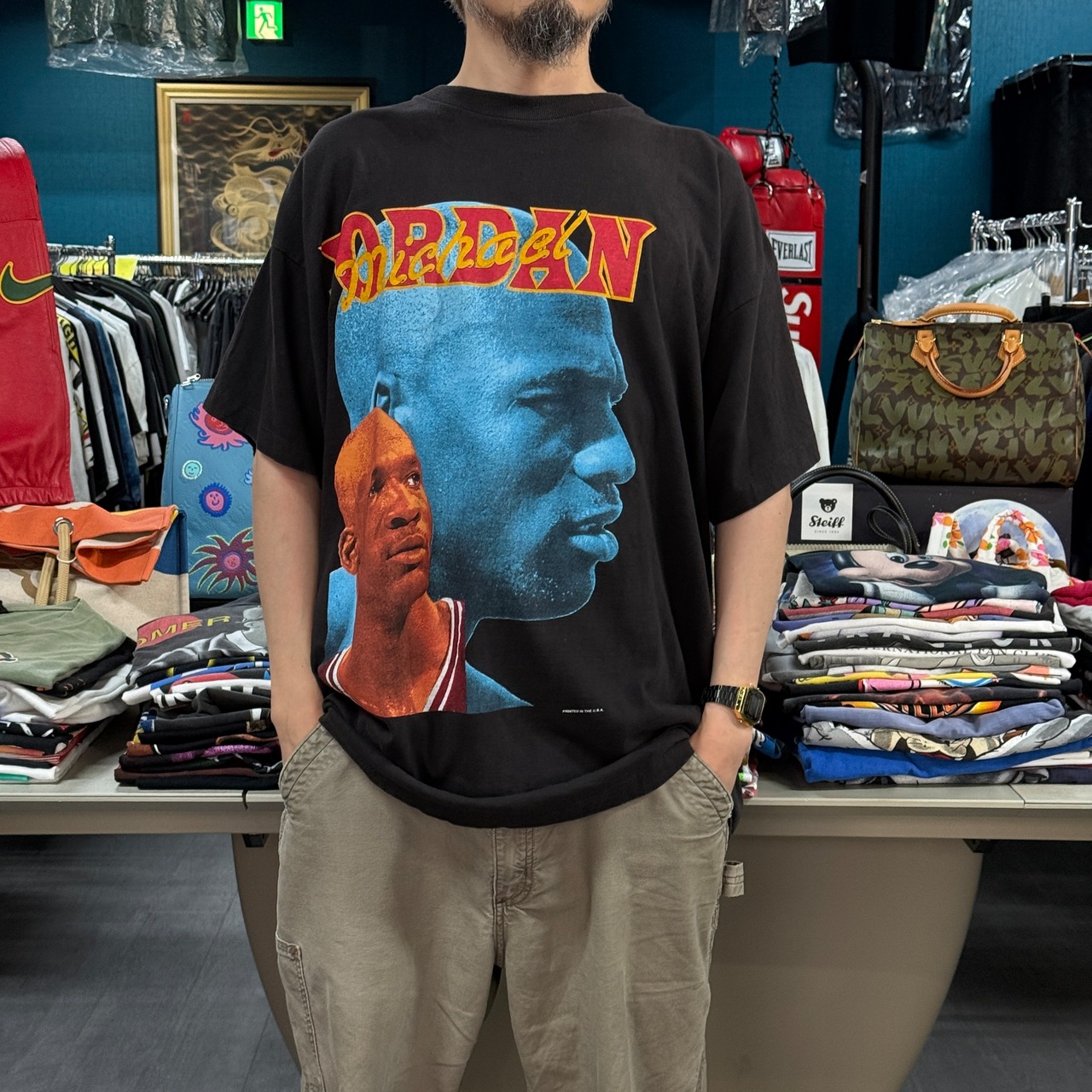 【CHICAGO BULLS】シカゴ・ブルズ "MICHAEL JORDAN PIPPEN & RODMAN" 90's RAPtee Vintage Tシャツ