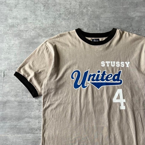 STUSSY / 90's usa製 ringer T-shirt size L