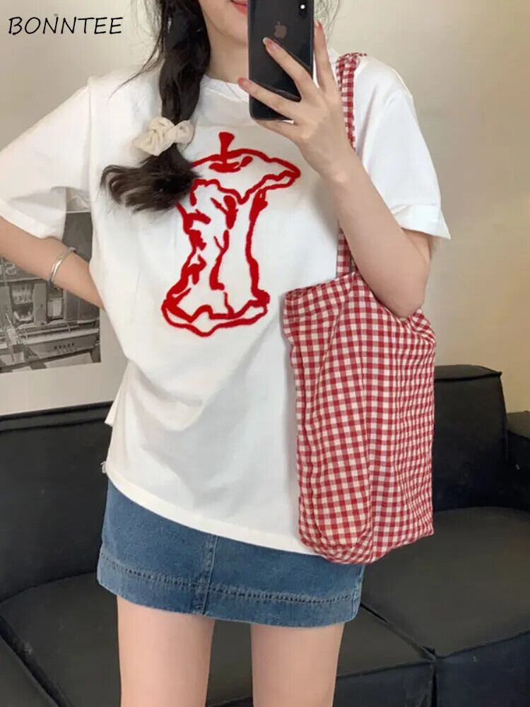 【新作】【送料無料】 S-3XL 半袖 Tシャツ女性の夏のプリントホットスウィートガールズルーズ学生韓国のファッションカジュアルシンプルなオールマッチ素敵なシック 0269507475924