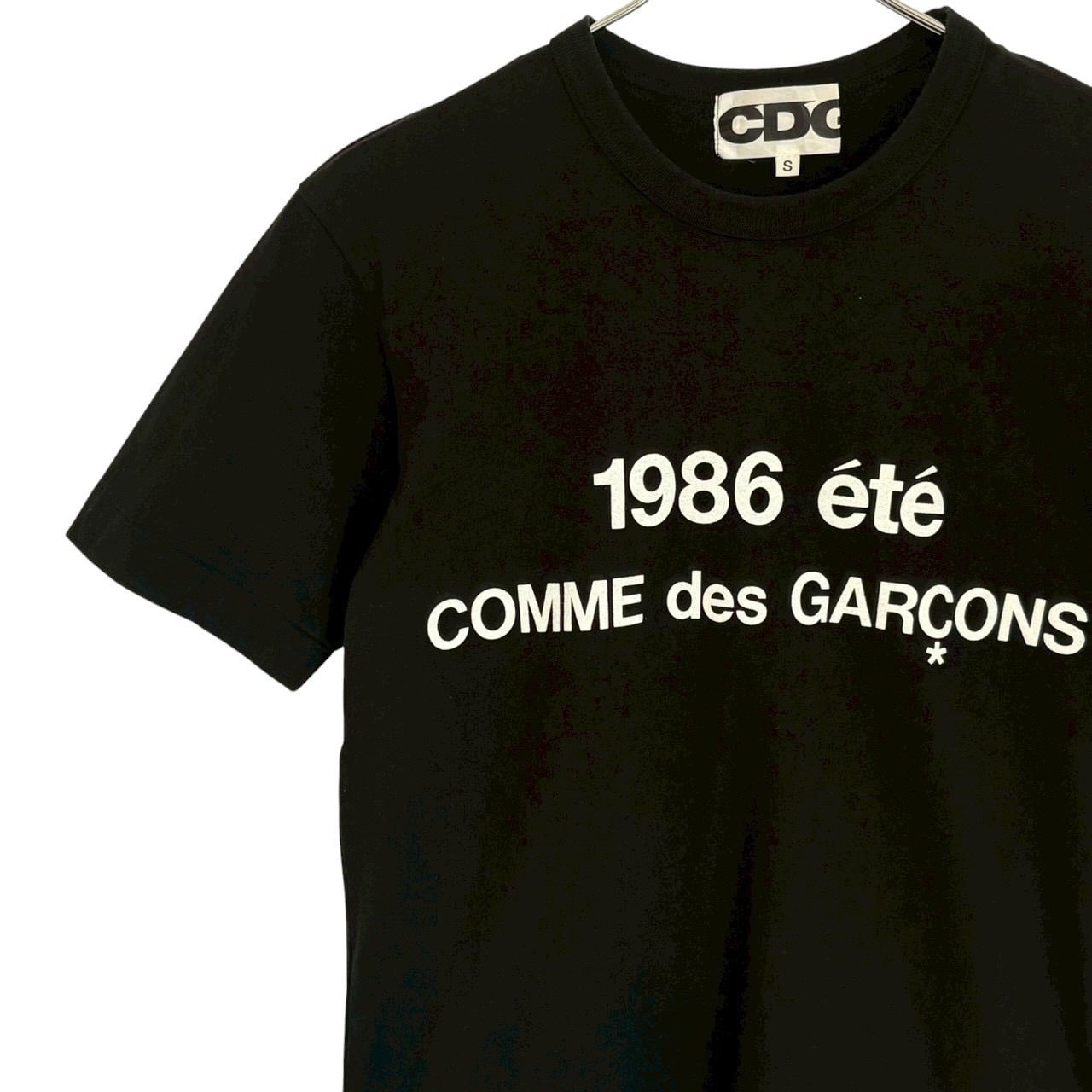 COMME dse GARCONS コムデギャルソン Tシャツ S センターロゴ プリント