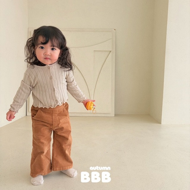 《予約》送料無料【Bella bambina】Velvet Bootcut Pants