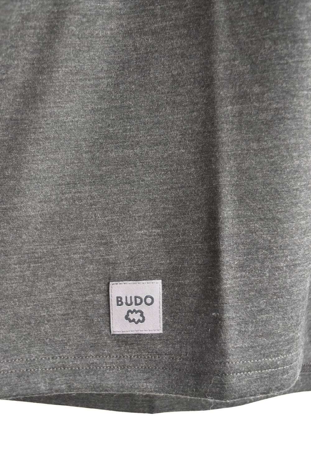BUDO_ Merino Wool ShortSleeve_ブドー_メリノウール BUDO(ブドー) Merino Wool Short Sleeve charcoal top gray | play