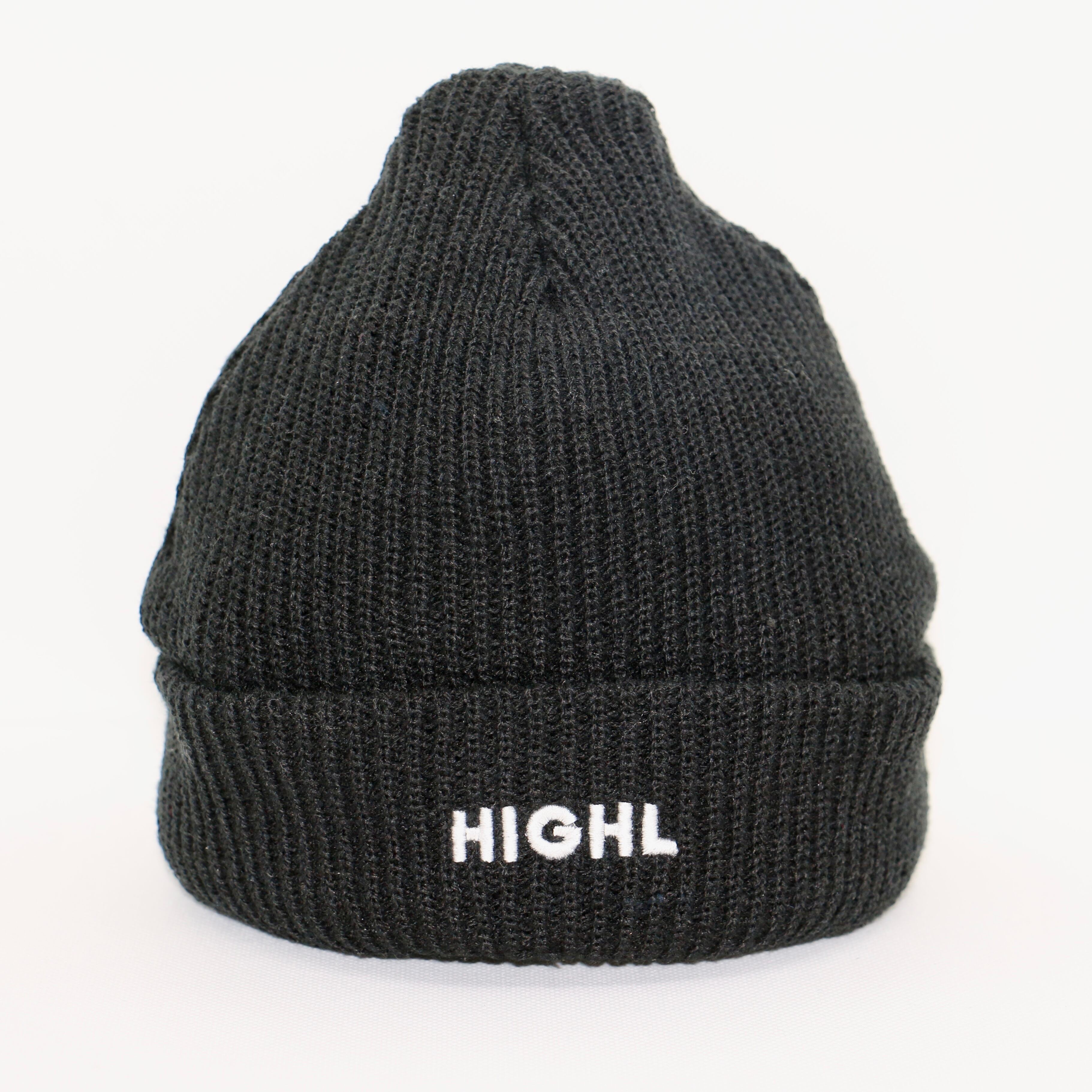 HYS Type Logo Over Size Beanie Black