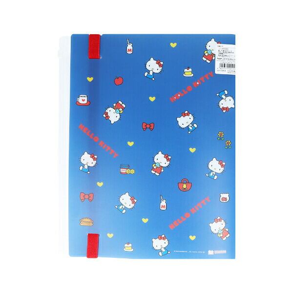 サンリオ ハローキティ ゴムバンド付クリアファイル5P＋F NLC 文具