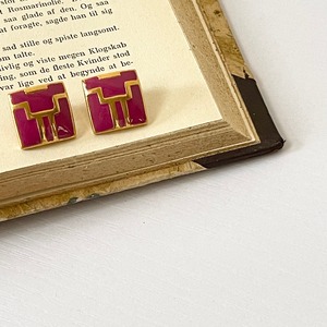 90s Square Design Earring J14