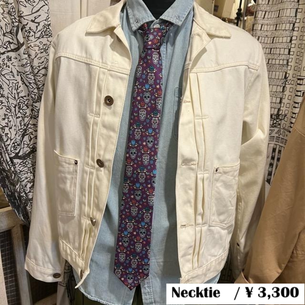 TOPANGA Accessory Calavera ヘリテージタイ　カラベラ　スカル　メキシコ　ネクタイ　プレゼント　フォーマル　カジュアル　クラシック　ヴィンテージ　