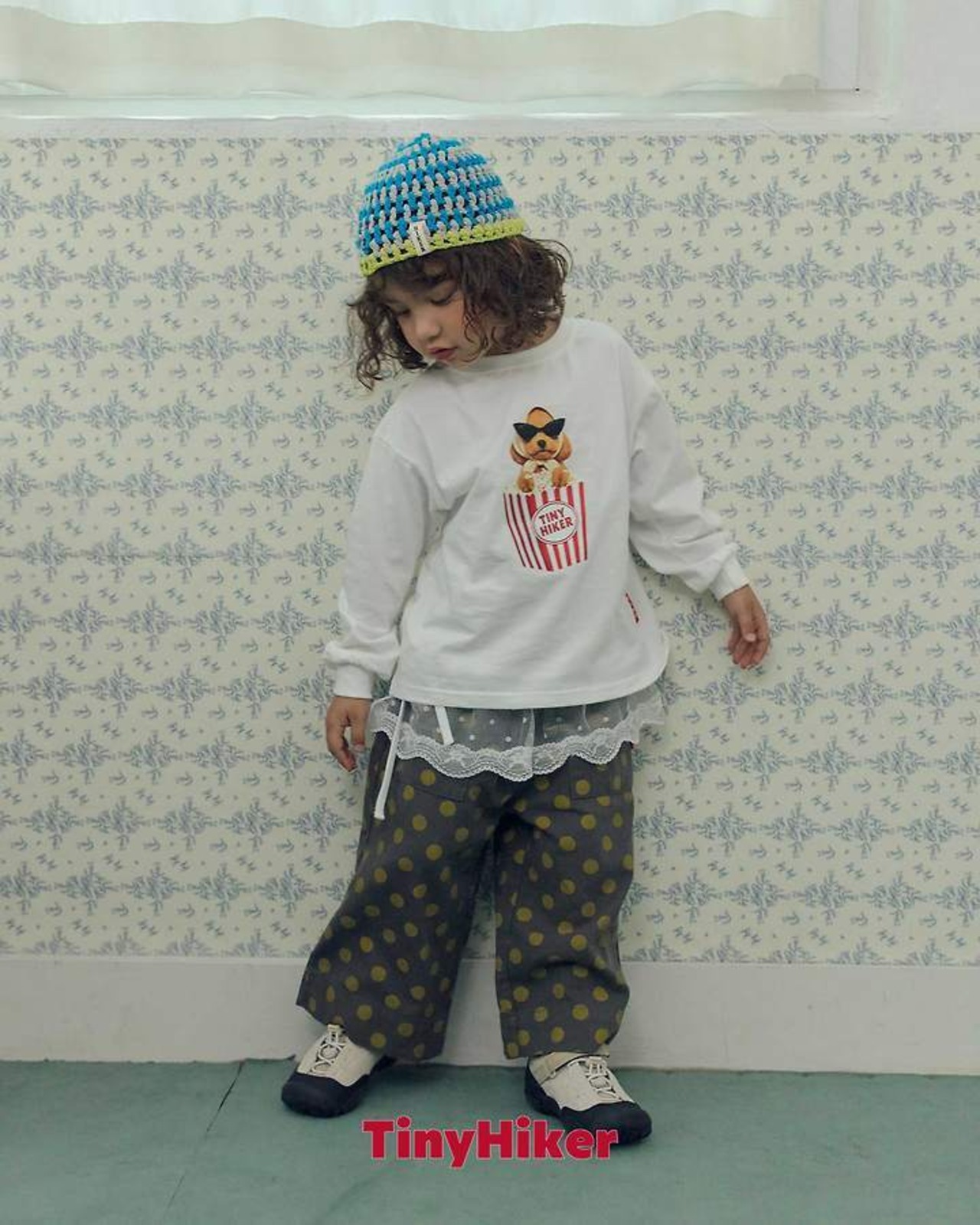 韓国子供服 / TinyHiker / 26Autumn / ポンポン付き ポケットパンツ / 秋服 *XS~XL *