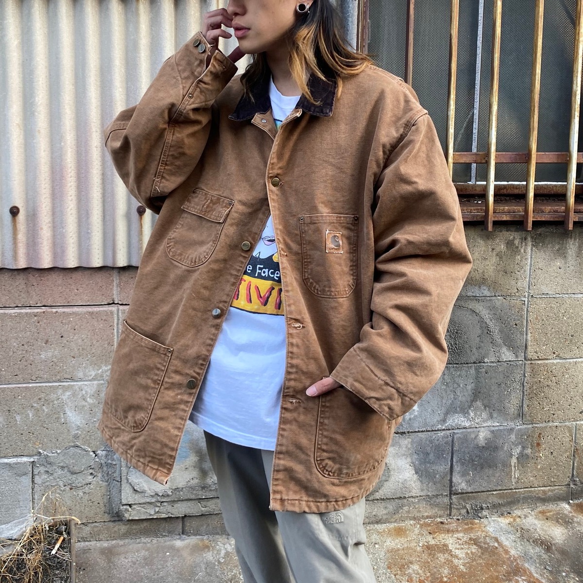 USA製 ビッグサイズ Carhartt カーハート ダック地 ブランケット  