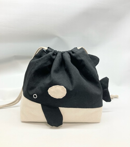 シャチ　保冷お弁当袋　ランチバック｜とりさん工房ーかわいいハンドメイドポーチ