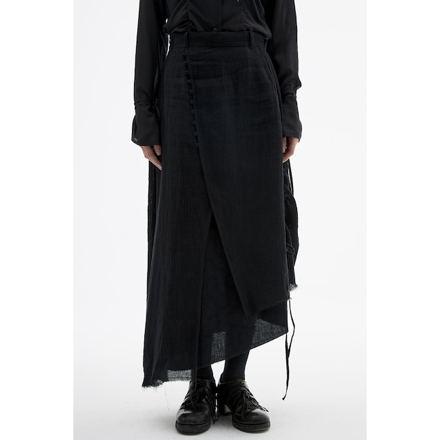 [ Professor.E ](プロフェッサーイー) 24SS-WMS-LSK-01  Layered Midi Skirt