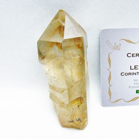 レムリアンシード シトリンクォーツ 原石 ブラジル ミナスジェライス州 コリント産 一点物 おまかせ便 171-7296