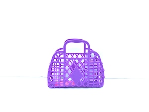 SunJellies(サンジェリーズ) バッグ BAG レトロ バスケット  (mini) パープル