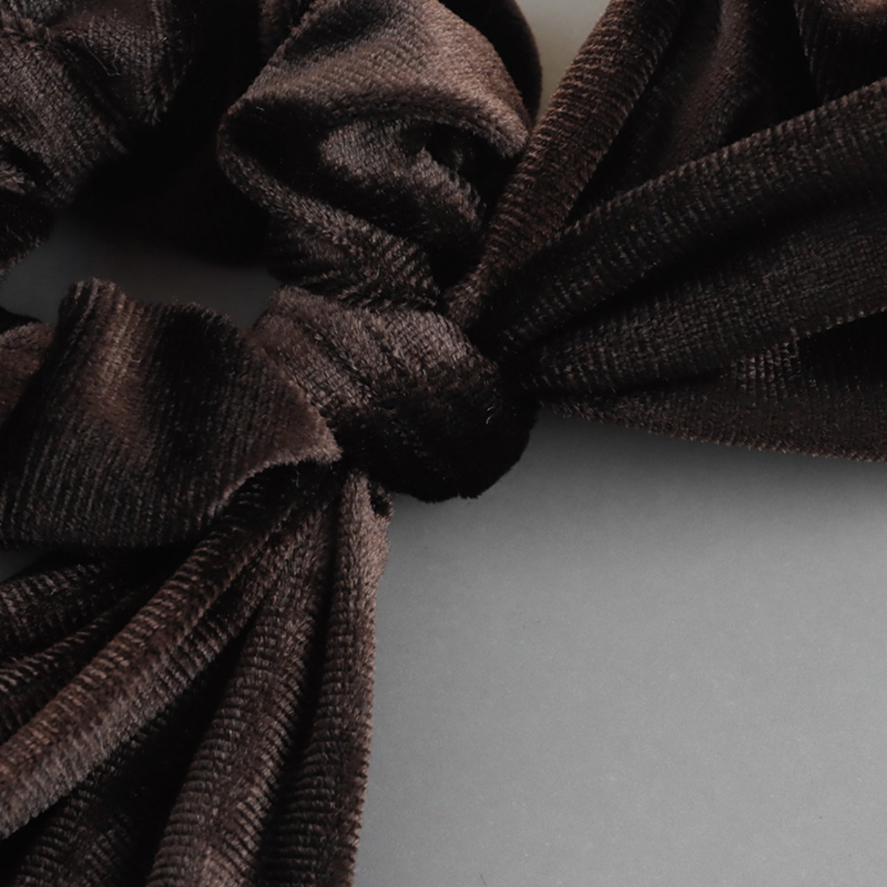 【ネコポス便】ヘアアクセ 大きめ 大人リボン ベルベット ベロアシュシュ レディース 2545