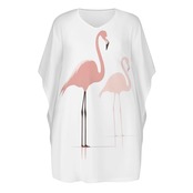 Women's V-Neck Plus Size Loose Dress 4853