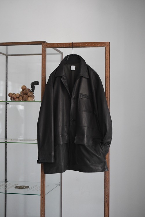 BISOWN / LUMB LEATHER HUNTING JACKET (BLACK)