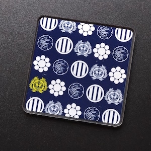 伊達政宗家紋アクリルコースター（4種類の家紋を使用）竹に雀は伊達家許可済