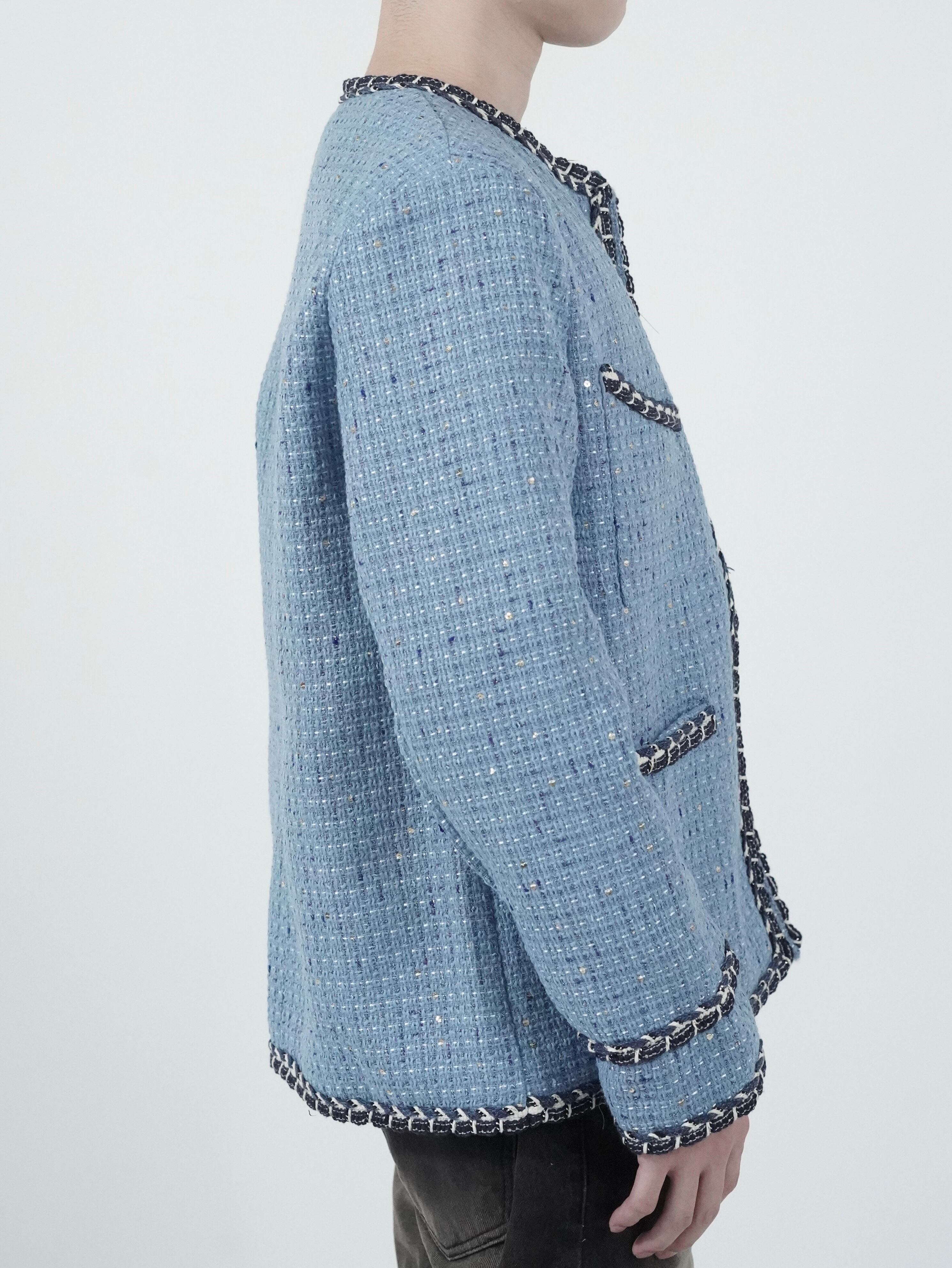 ALUDE SELECT】4pocket lame tweed jacket(2color) | 【ALUDE】韓国