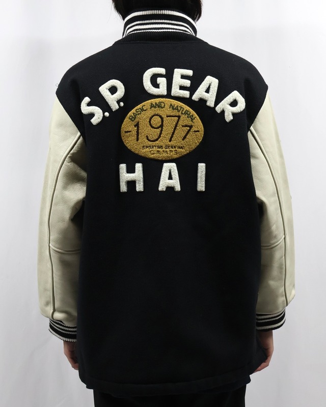 【80s~90s HAI SPORTING GEAR】high-neck varsity jacket