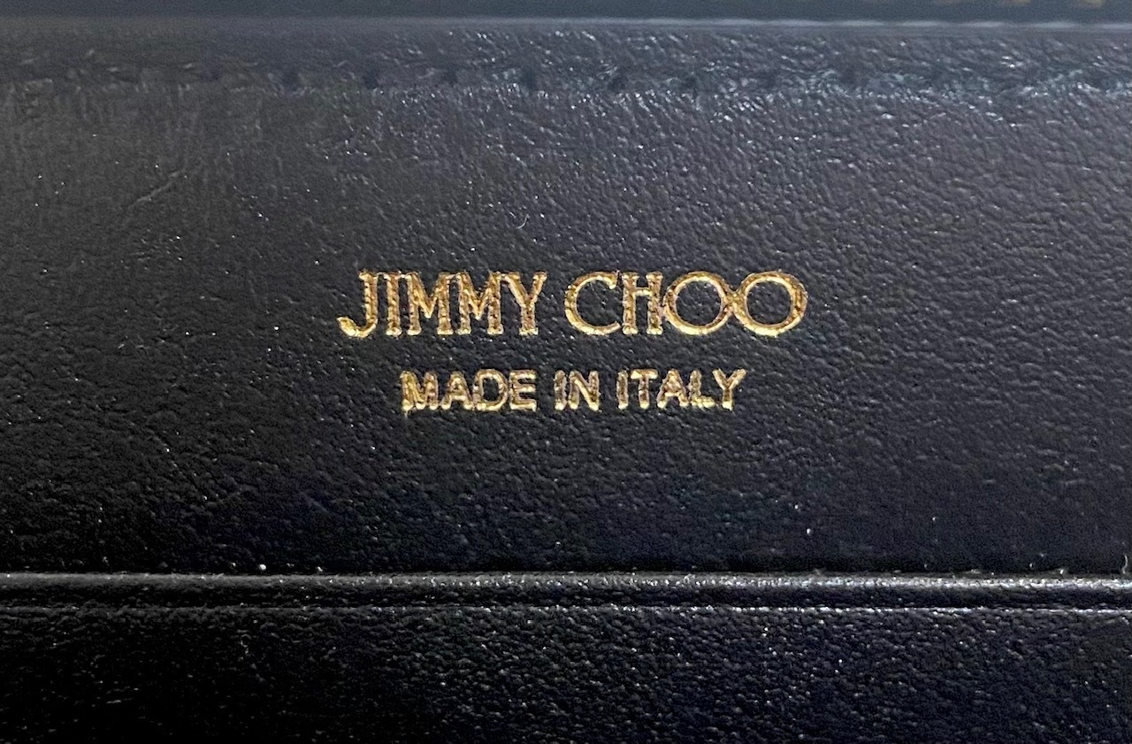 JIMMY CHOO	 ジミーチュウ 長財布  PIPPACZN-BLACK_LIGHTGOLD