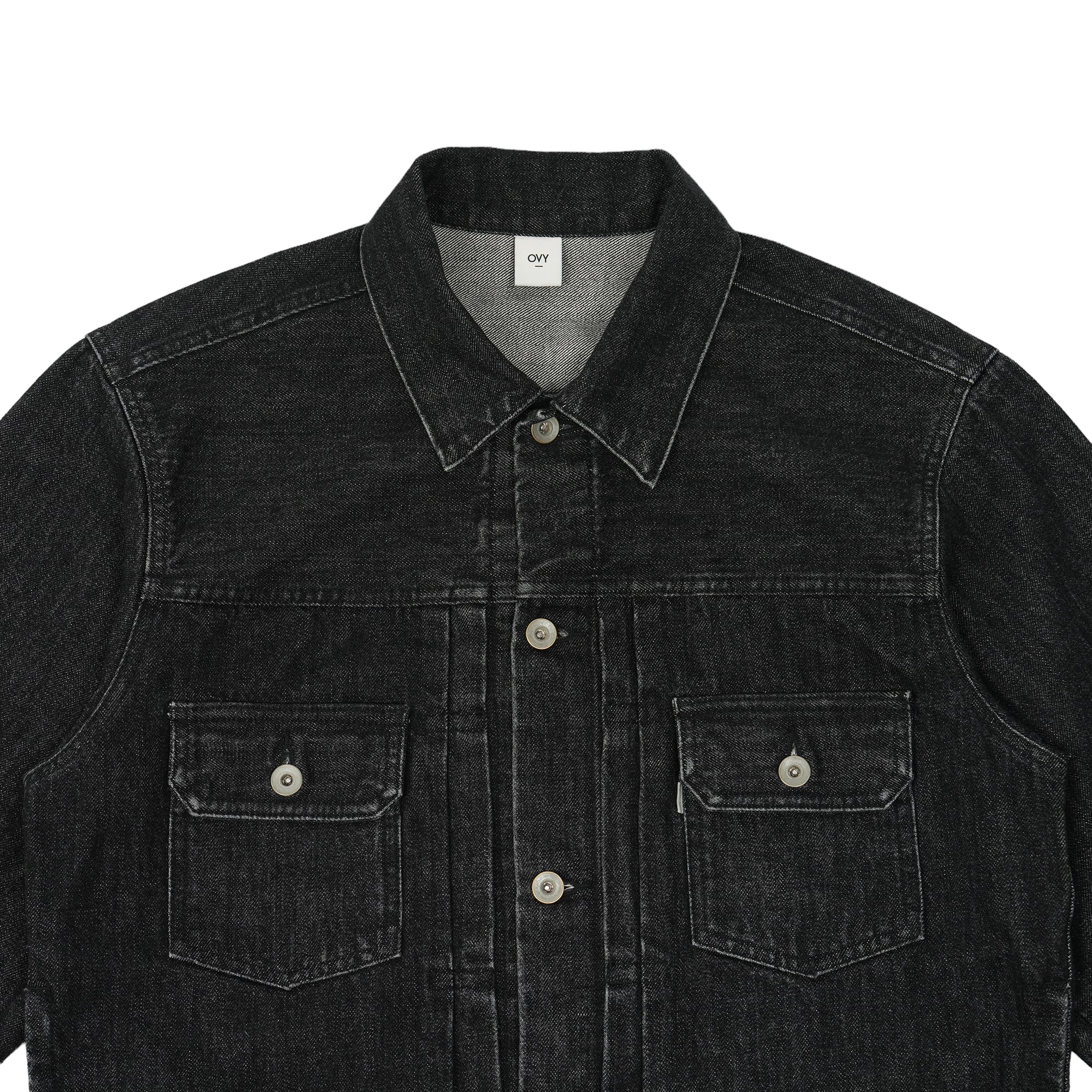 OVY Black Washed Heavy Denim Jacket