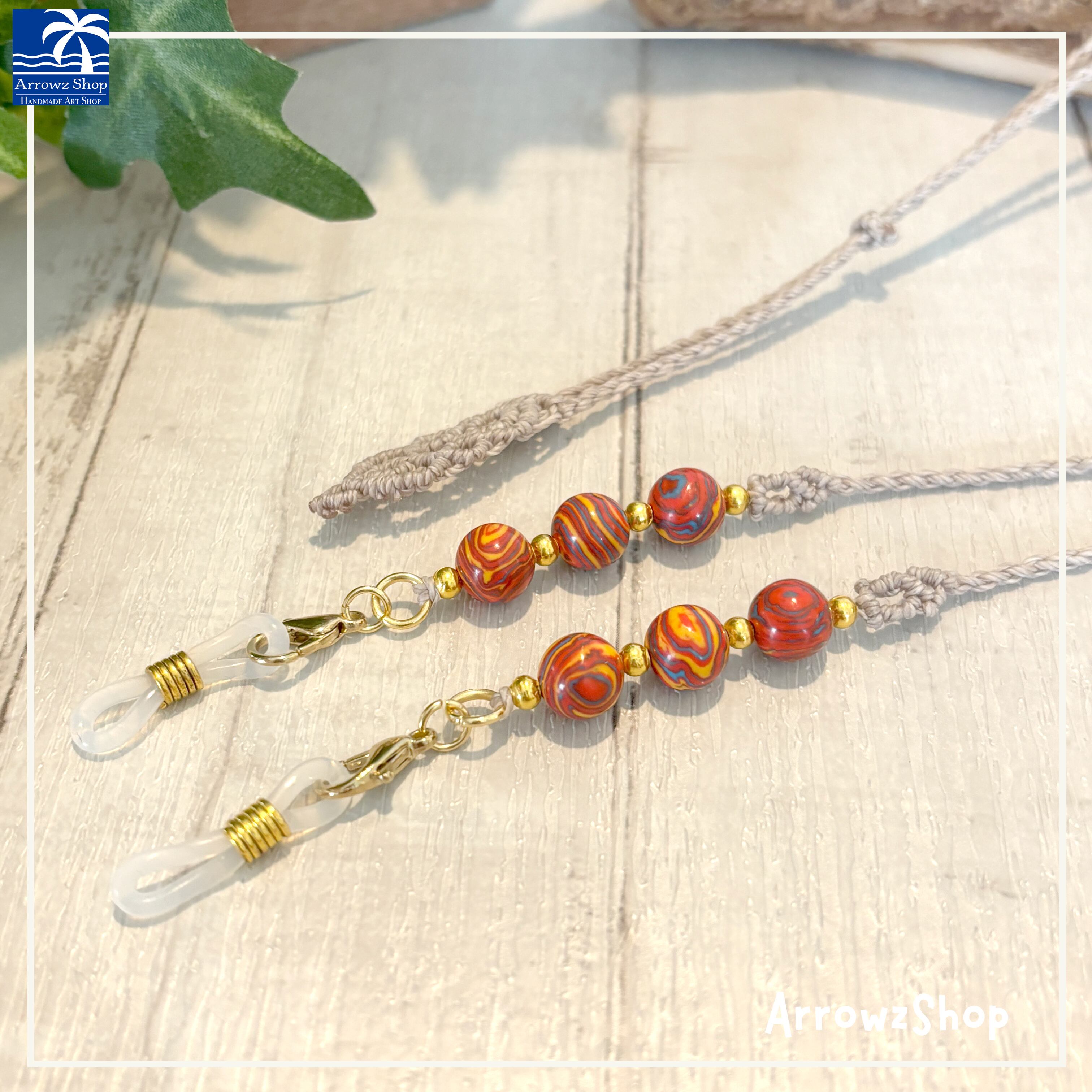 吹きガラス仏具 5具足セット シャルマン オレンジ 吹きガラス仏具 5