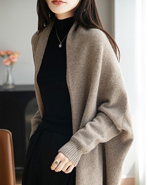 フリンジショールカーディガン 2color A0631