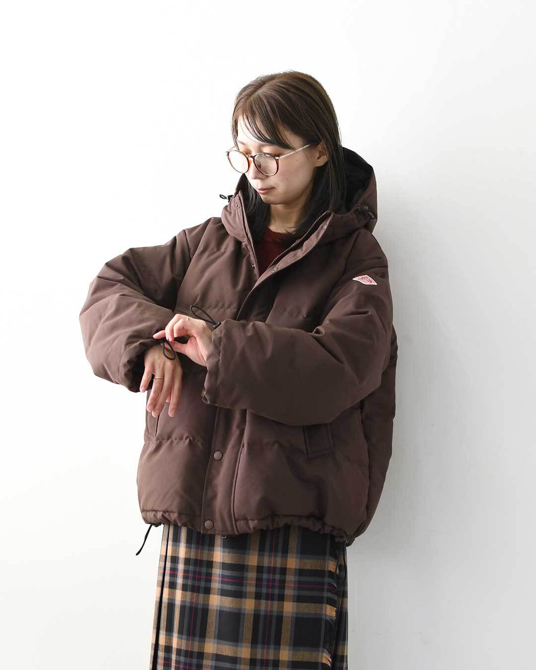 DANTON [ダントン] W DOWN HOODED JACKET [DT-A0008TPR] ポリエステル