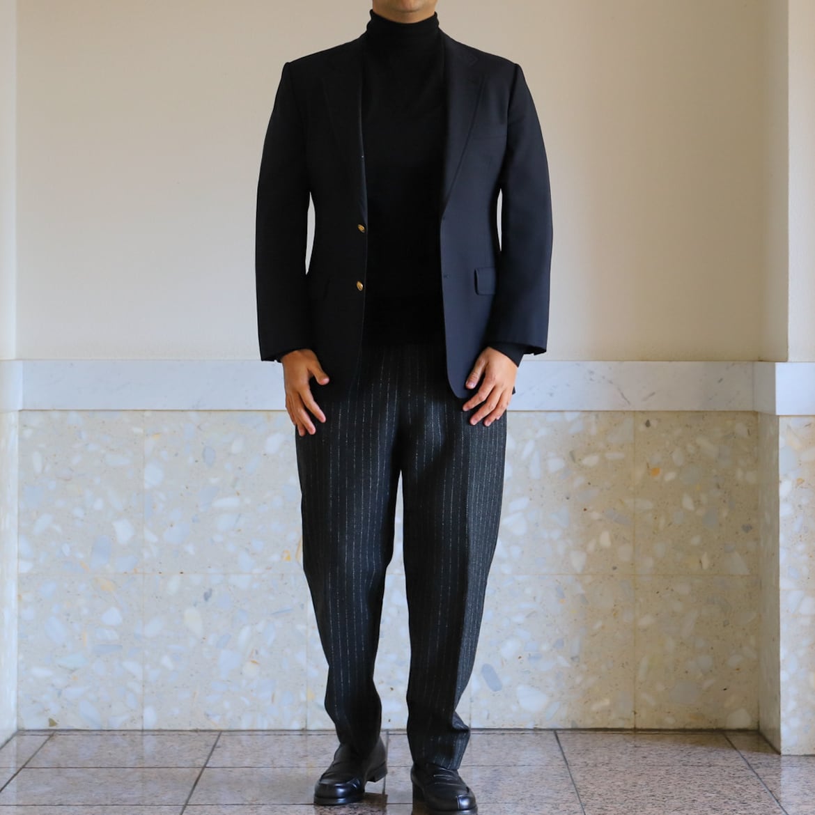 極美品】80s BROOKS BROTHERS wool Navy blazer made in USA about