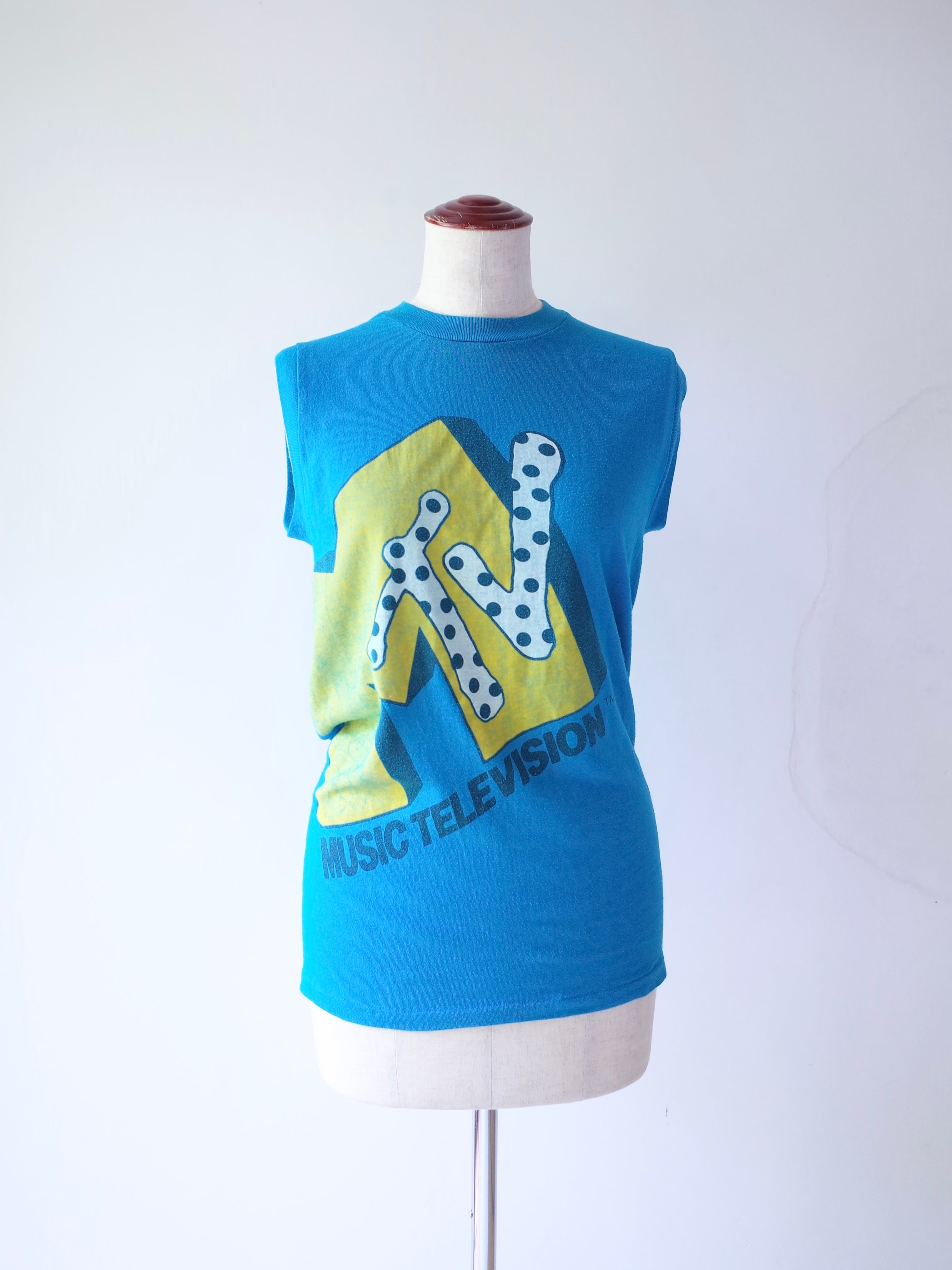 80s MTV Logo Sleeveless T-Shirt