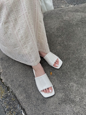 wide band wrap up flat sandal