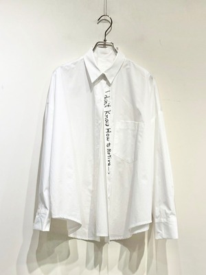 COTERIE　英字デザインシャツ