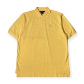 Brooks Brothers ブルックスブラザーズ ワンポイント 鹿の子 半袖 ポロシャツ XL/イエロー メンズ