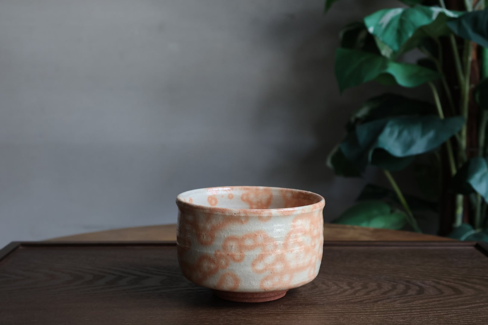 萩焼窯元 椿秀窯 彩土抹茶碗楽型 | うつわ通販 土岐陶器店 / ONLINE SHOP